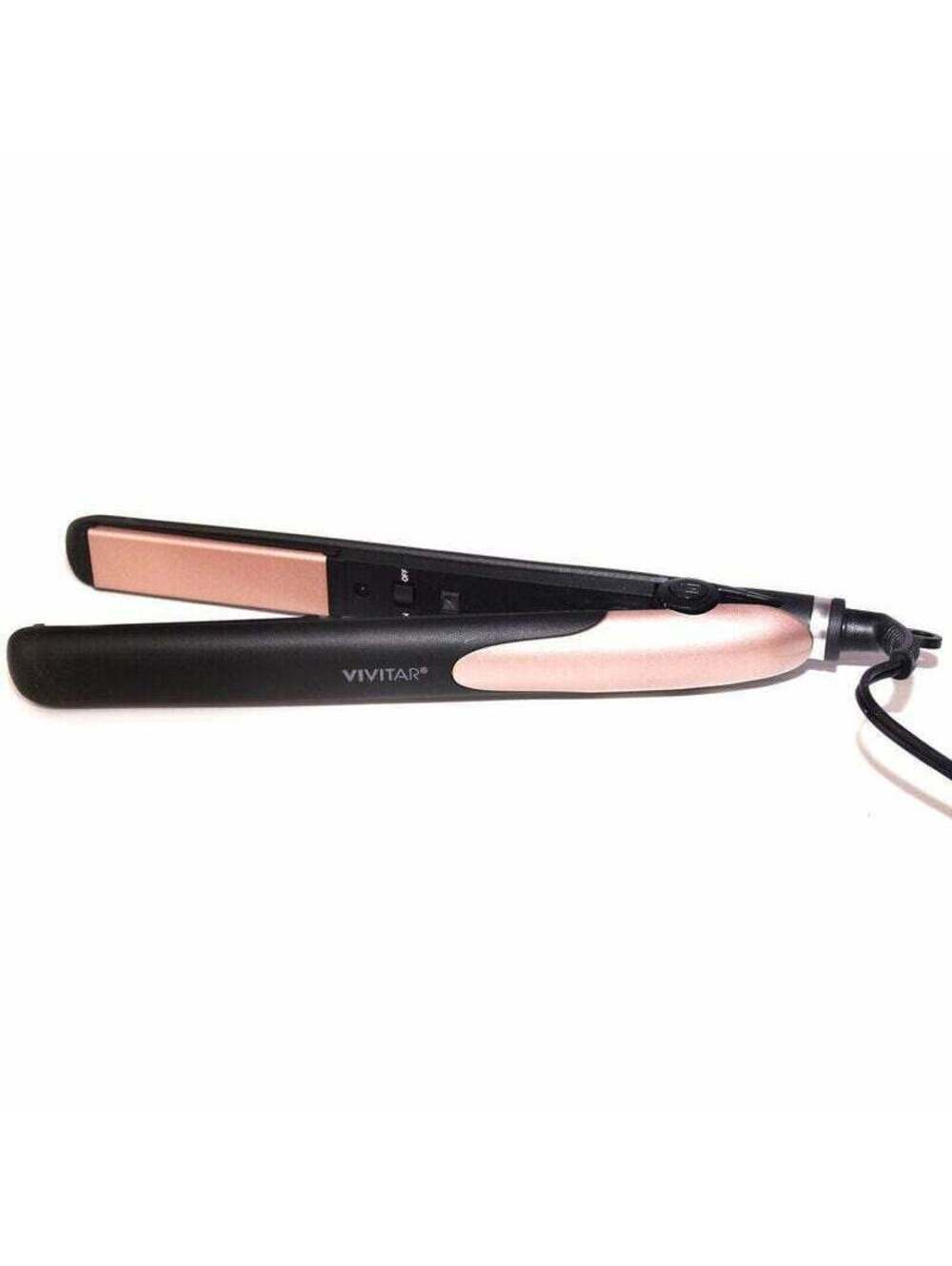 Vivitar 1 inch Flat Iron Ceramic Tourmaline Rose Gold Tone -